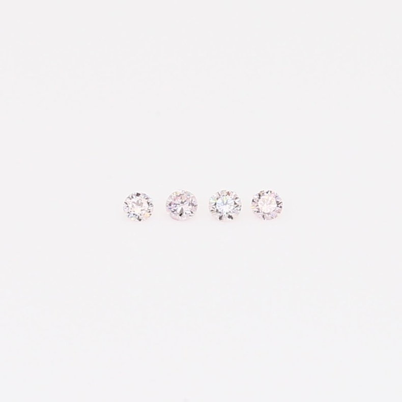 0.04 Total carat parcel of round-cut FLP Argyle pink diamonds