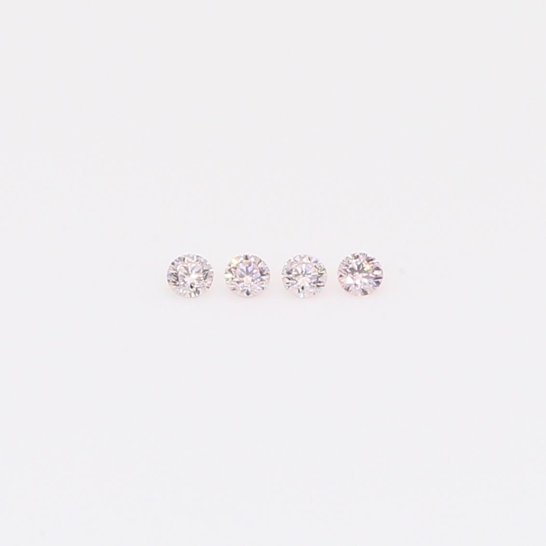 0.04 Total carat parcel of round-cut FLP Argyle pink diamonds