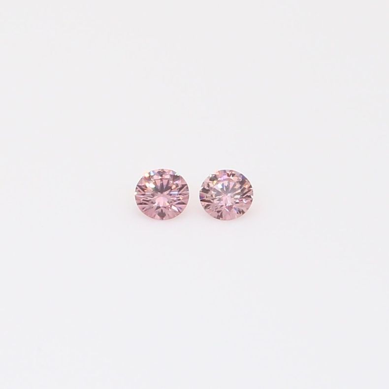 0.08 Total carat pair of FIP Argyle pink diamonds