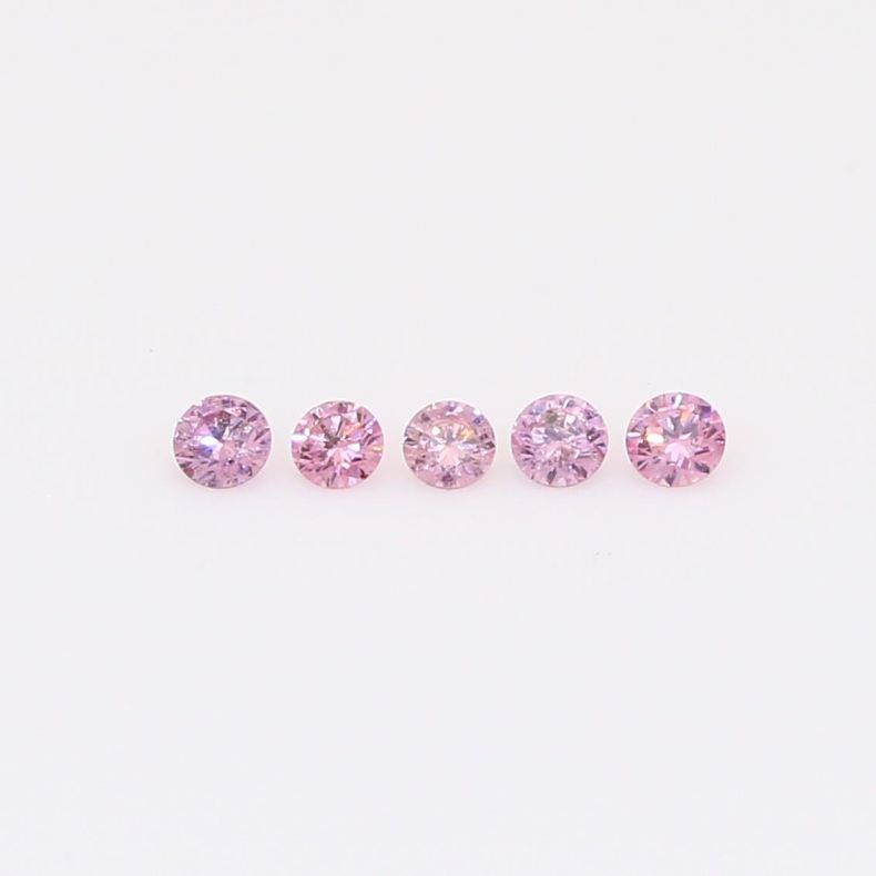 0.10 Total carat parcel of round-cut FIPP Argyle pink diamonds