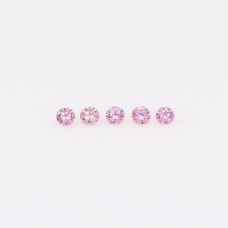 0.05 Total carat parcel of round-cut FIPP Argyle pink diamonds