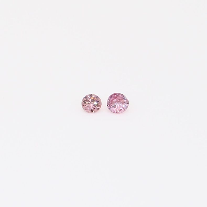 0.04 Total carat pair of FIPP Argyle pink diamonds