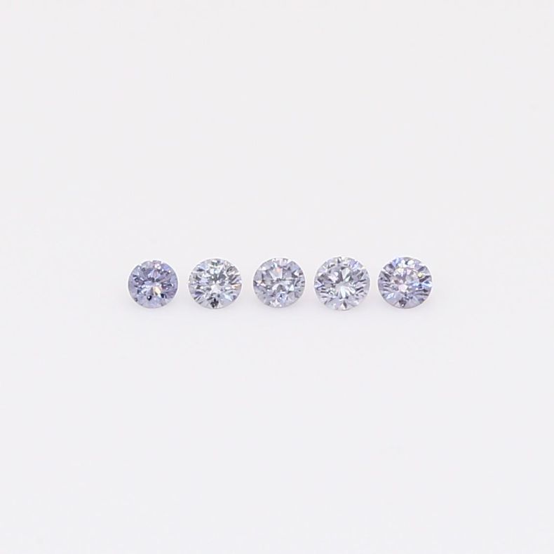 0.075 Total carat parcel of round-cut BL2 Argyle blue diamonds