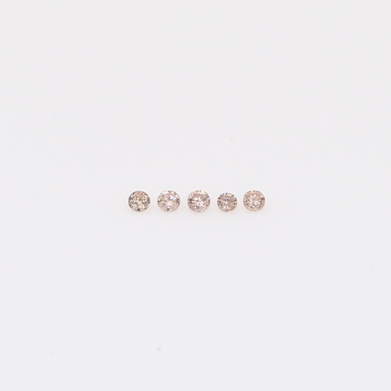 0.02 Total carat parcel of round-cut Argyle intense pink champagne diamonds