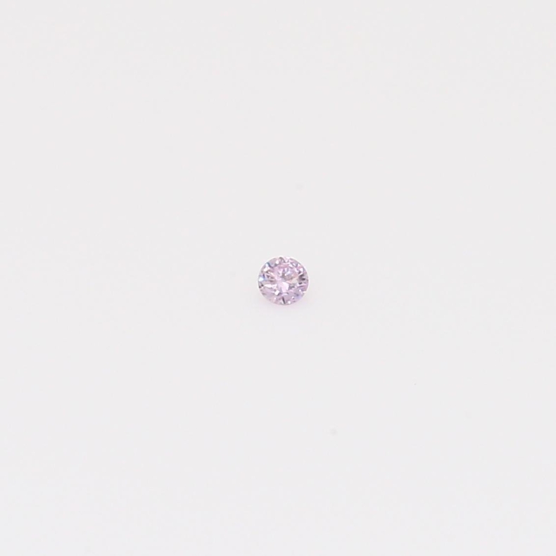 0.015 Carat round-cut fancy purple diamond