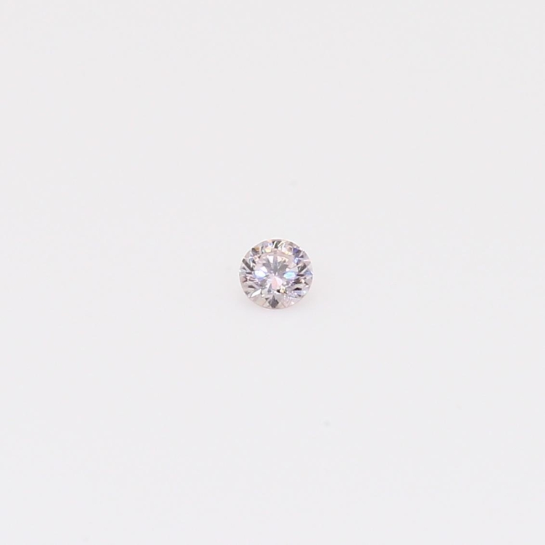 0.035 Carat round-cut fancy purple diamond