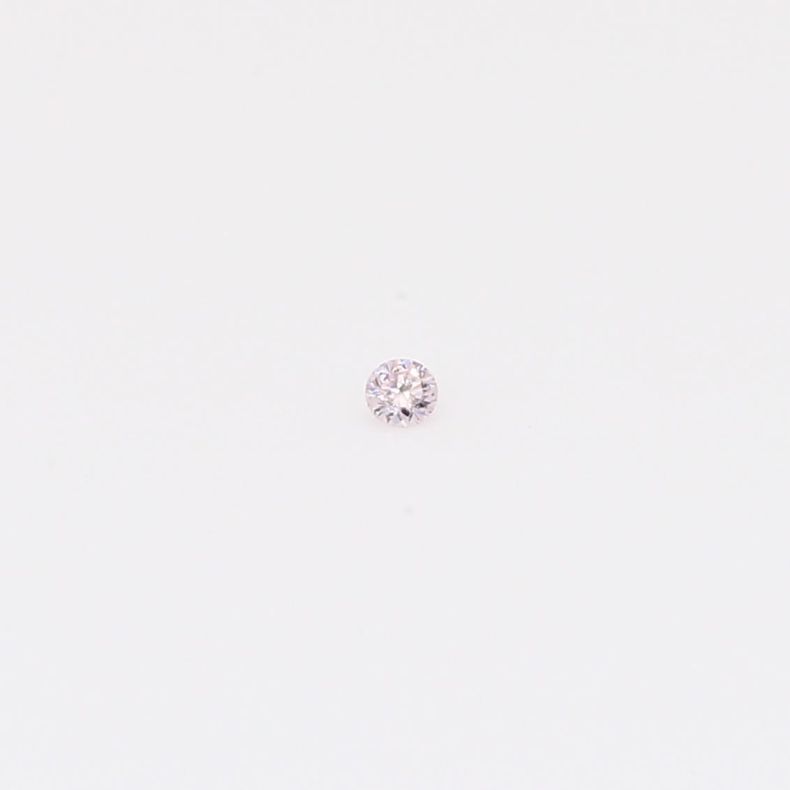 0.013 Carat round-cut FPP Argyle pink diamond