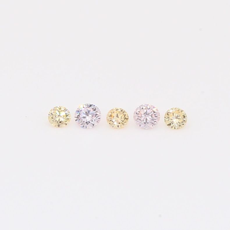 0.11 Total carat parcel of fancy apricot and FLP Argyle pink diamonds