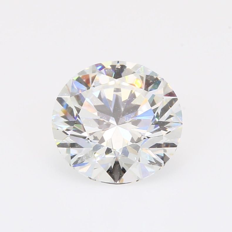 3.06 Carat brilliant-cut round white lab-grown IGI-certified diamond