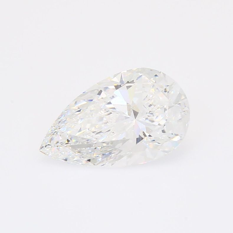 2.05 Carat pear-cut white lab-grown IGI-certified diamond