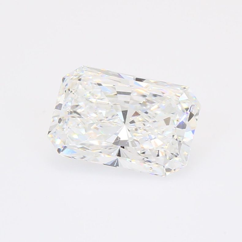 2.54 Carat radiant-cut white lab-grown IGI-certified diamond