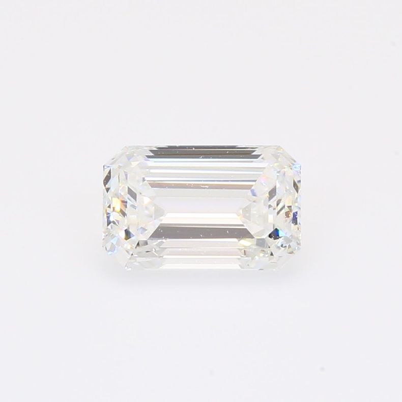 1.60 Carat emerald-cut white lab-grown IGI-certified diamond
