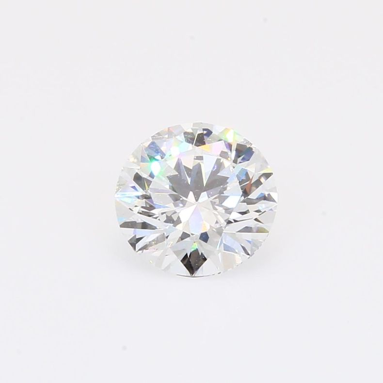 1.28 Carat brilliant-cut round white lab-grown IGI-certified diamond