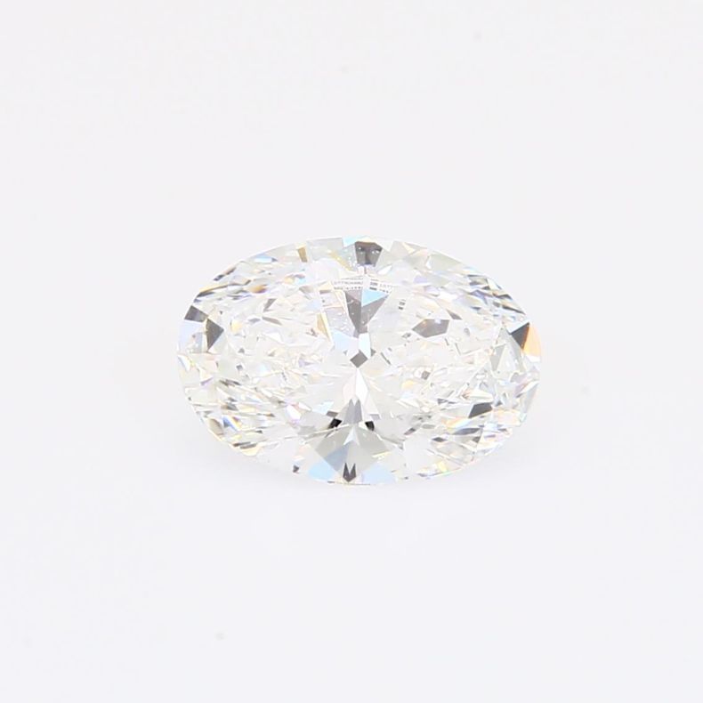 1.26 Carat oval-cut white lab-grown IGI-certified diamond