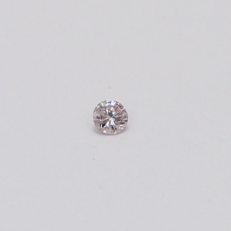 0.075 Carat round-cut FPP Argyle pink diamond