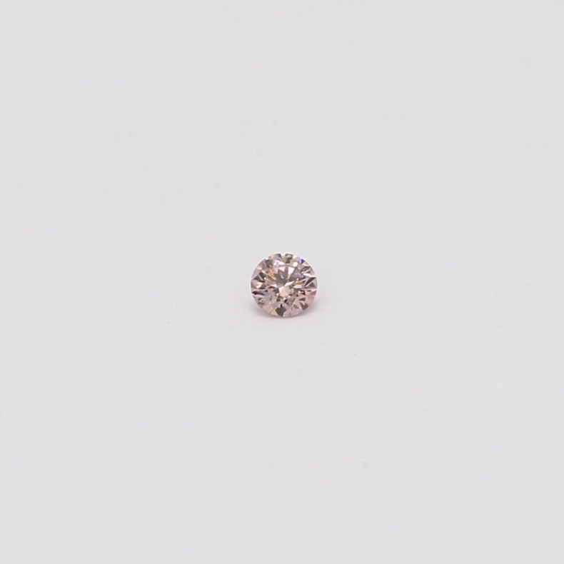 0.03 Carat round cut FIPP Argyle pink diamond