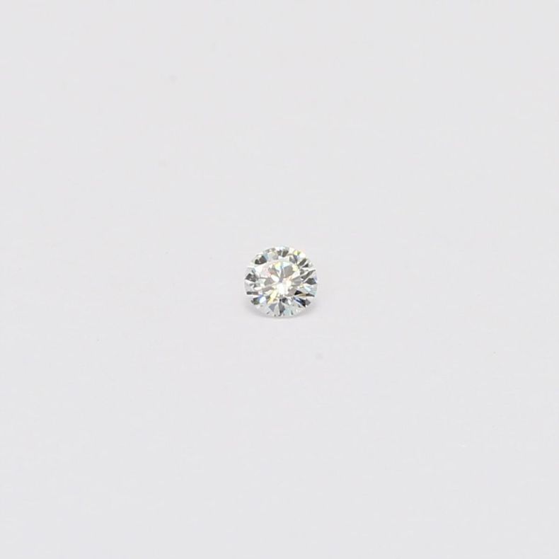 0.04 Carat round cut white diamond