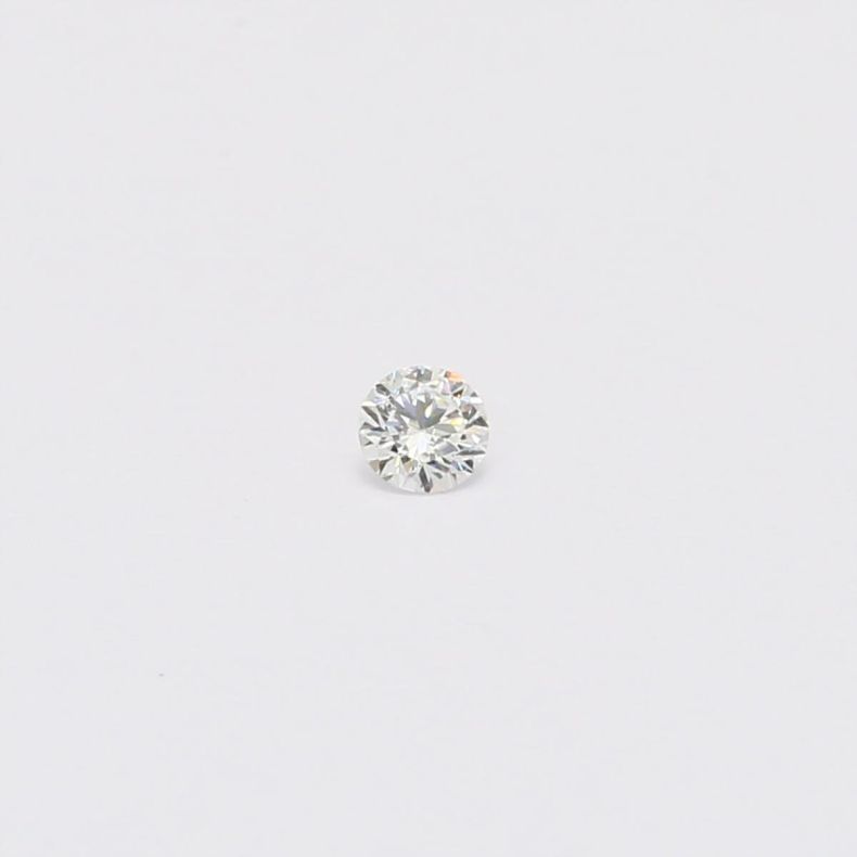 0.07 Carat round cut white diamond