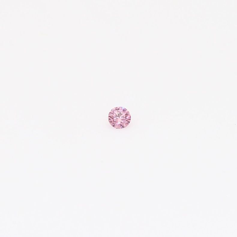 0.015 Carat round-cut FIPP Argyle pink diamond