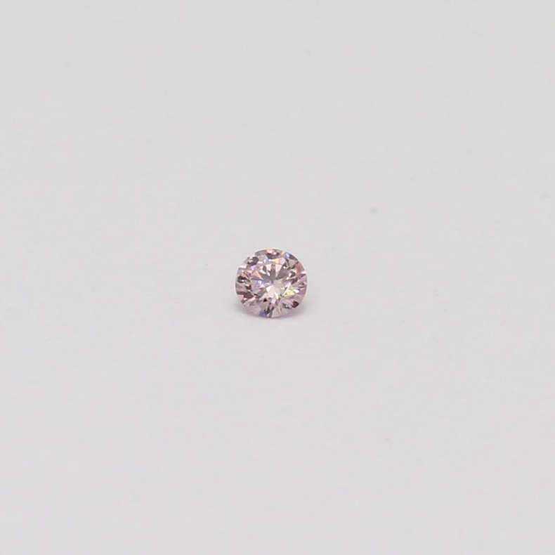 0.035 Carat round-cut FPP Argyle pink diamond
