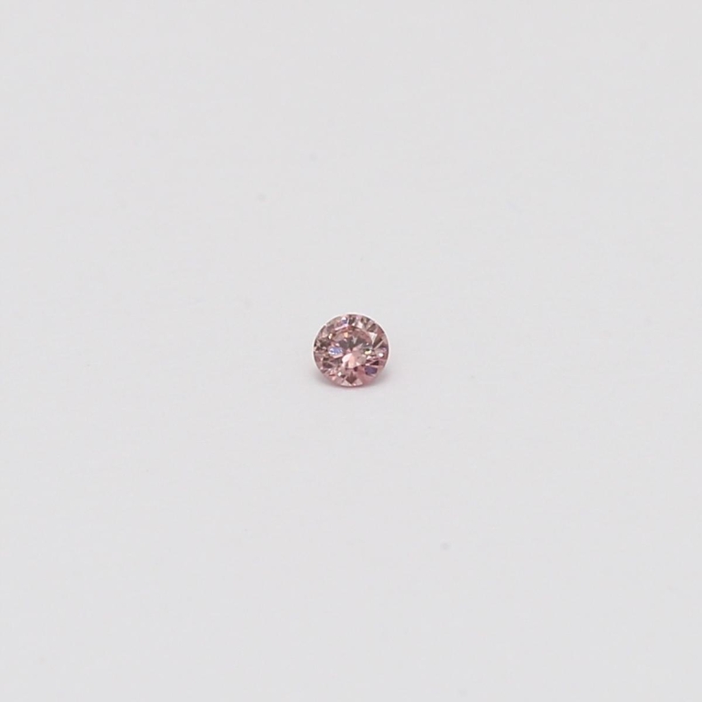 0.02 Carat round-cut FIPP Argyle pink diamond
