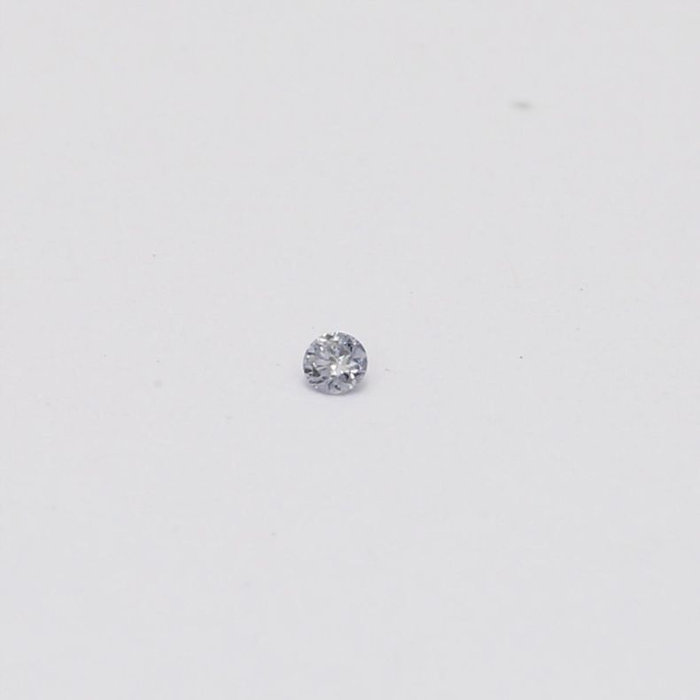 0.015 Carat round-cut BL2 Argyle blue diamond