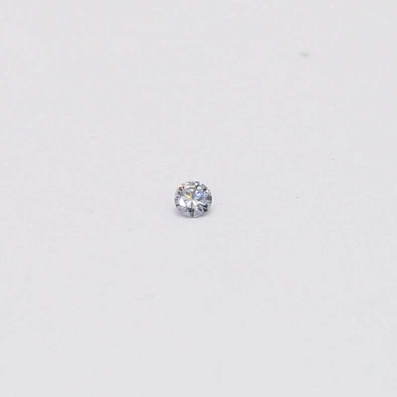 0.02 Carat round cut BL2 Argyle blue diamond