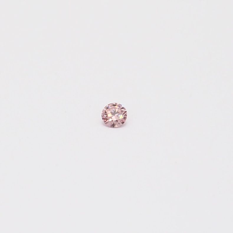 0.02 Carat round-cut FPP Argyle pink diamond