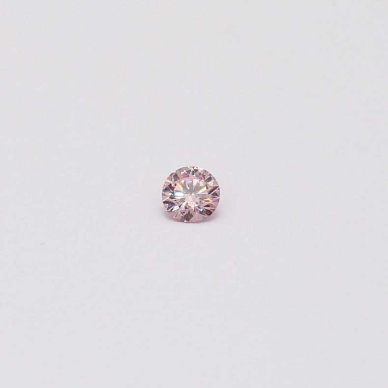 0.06 Carat round-cut FPP Argyle pink diamond