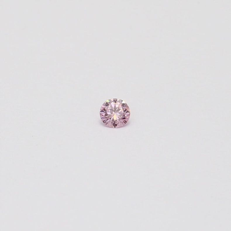 0.04 Carat round-cut FPP Argyle pink diamond