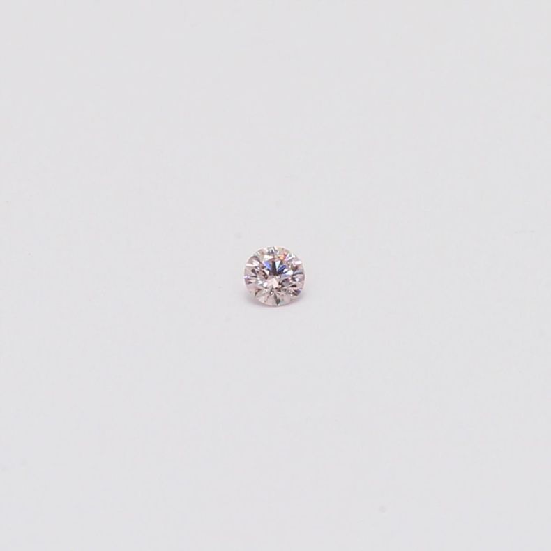 0.02 Carat round-cut FP Argyle pink diamond