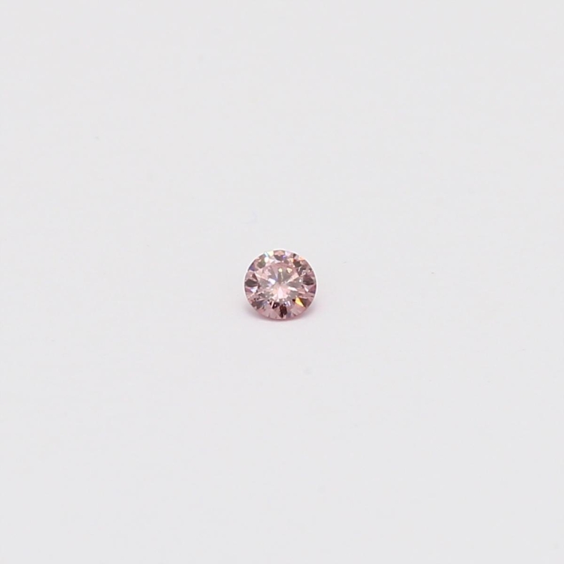 0.035 Carat round-cut FIPP Argyle pink diamond