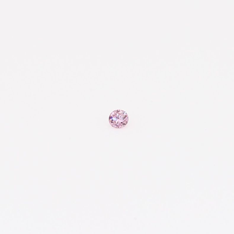 0.01 Carat round-cut FIPP Argyle pink diamond